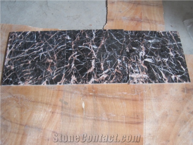 Beautiful Chinese Azalea Red Marble Tiles