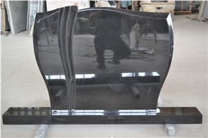 Beautiful Style Polished Black Granite Tombstone Beautiful Style Polished Black Granite Tombstone