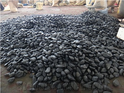 Black Pebble Black River Stone Nature Pebble