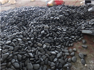 Black Pebble Black River Stone Nature Pebble