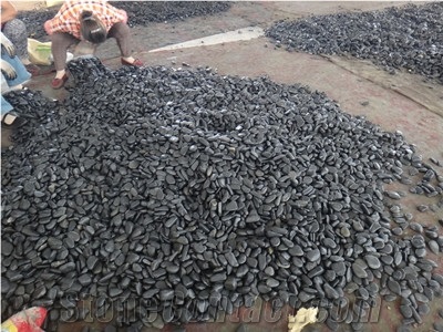 Black Pebble Black River Stone Nature Pebble