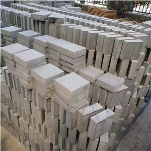Dark Grey Granite Cobble Stone Cube Stone Pavers