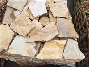 Good Price Outdoor Irregular Crazy Slate, Yellow Slate Slate Tiles & Slabs