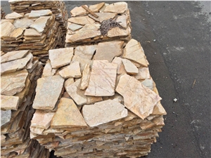 Good Price Outdoor Irregular Crazy Slate, Yellow Slate Slate Tiles & Slabs
