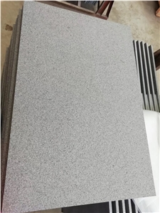 Old G654 Flamed Tiles Dark Grey Black Granite