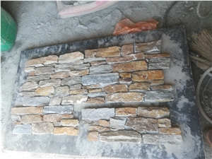 Cement Cultured Stone Rustic Stacked Stone Wall