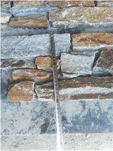 Cement Cultured Stone Rustic Stacked Stone Wall