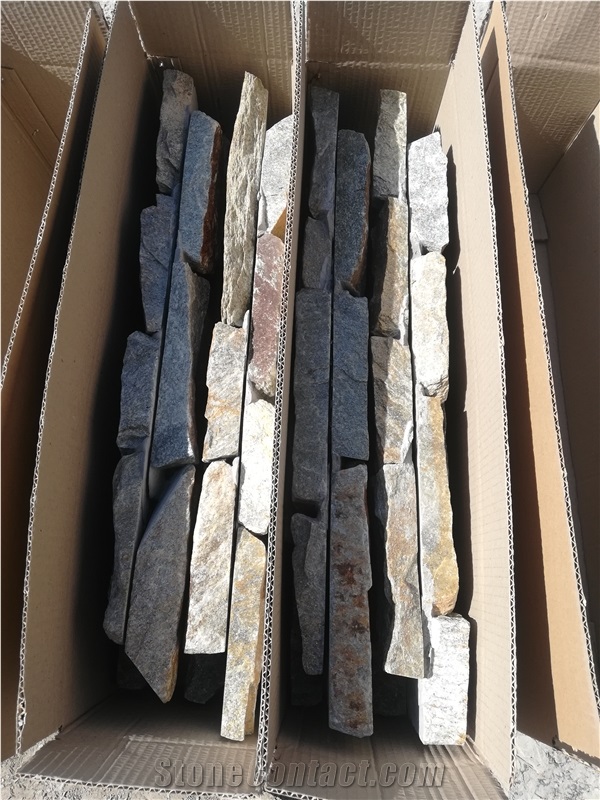 Rustic Brown Split Face Culture Stone Cladding