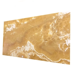 Natural Honey Orange Onyx with White Veins for Projects