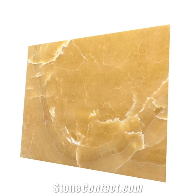 Natural Honey Orange Onyx with White Veins for Projects