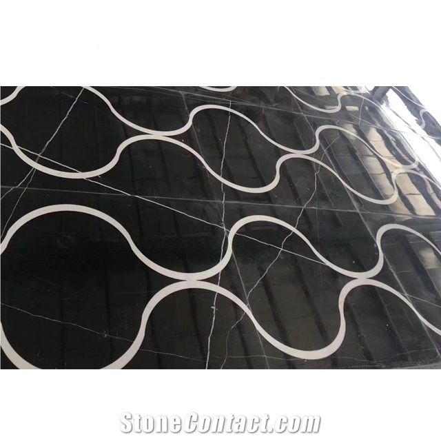 Nero Marquina Marble for Customized Wall Tiles