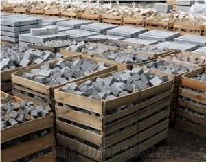Granite Landscaping Stones, Pedras Salgadas Granite Cobble Stone