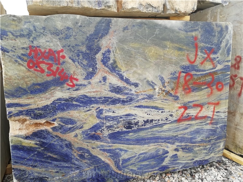 Blue Sodalite Raw Blocks Rough Mineral