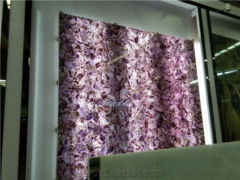 Translucent Amethyst Slab for Countertop