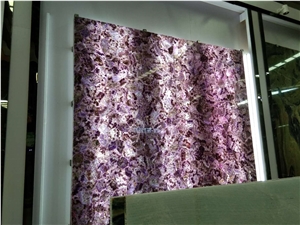 Translucent Amethyst Slab for Countertop