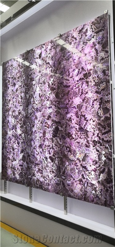 Translucent Amethyst Slab for Countertop