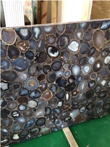 Translucent Semi Precious Grey Agate Slab
