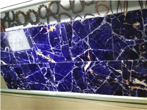 Translucent Semiprecious Stone Sodalite Slabs Translucent Semiprecious Stone Sodalite Slabs