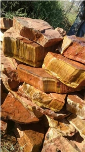 Yellow Blue Tiger Eye Precious Stone Boulders Raw Boulders