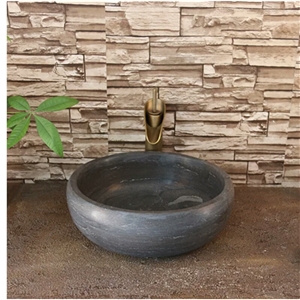 Blue Limestone Wash Basins, Stone Bathroomn Sink