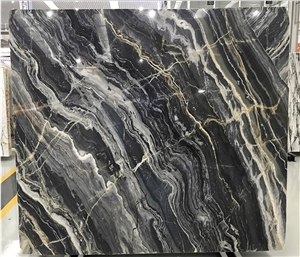 Australia Gray Ocean Waves Marble Slabs & Tiles