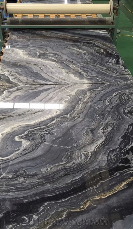 Australia Gray Ocean Waves Marble Slabs & Tiles