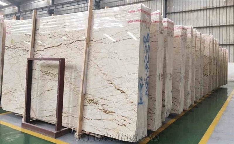 Golden Spider Web,Spider Cream Marble Slabs&Tiles