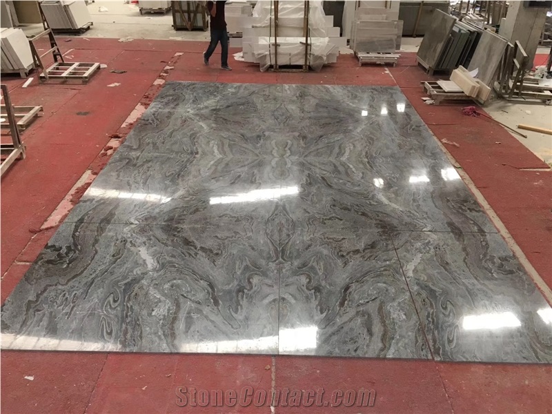 Oceanic Grey Marble Slabs & Tiles Patterns