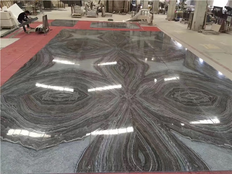Oceanic Grey Marble Slabs & Tiles Patterns