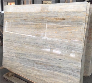 River Golden Peacock Jade Pesco Gold Marble Slabs