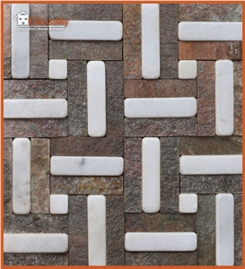 Mica Slate Mosaic Tiles, Egyptian Stone