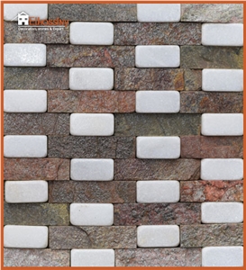 Mica Slate Mosaic Tiles, Egyptian Stone