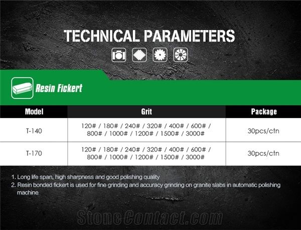 Resin Bonded Fickert for Stone Slab Grinding