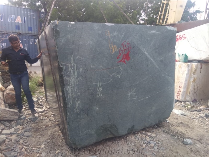 Green Marble Block