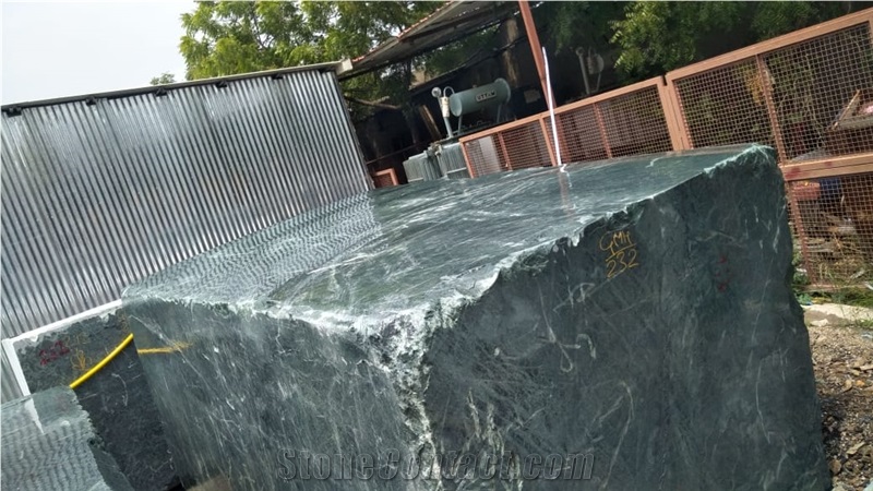 Green Marble Block