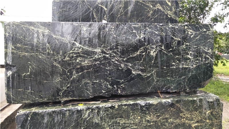 Rough Green Marble Blocks