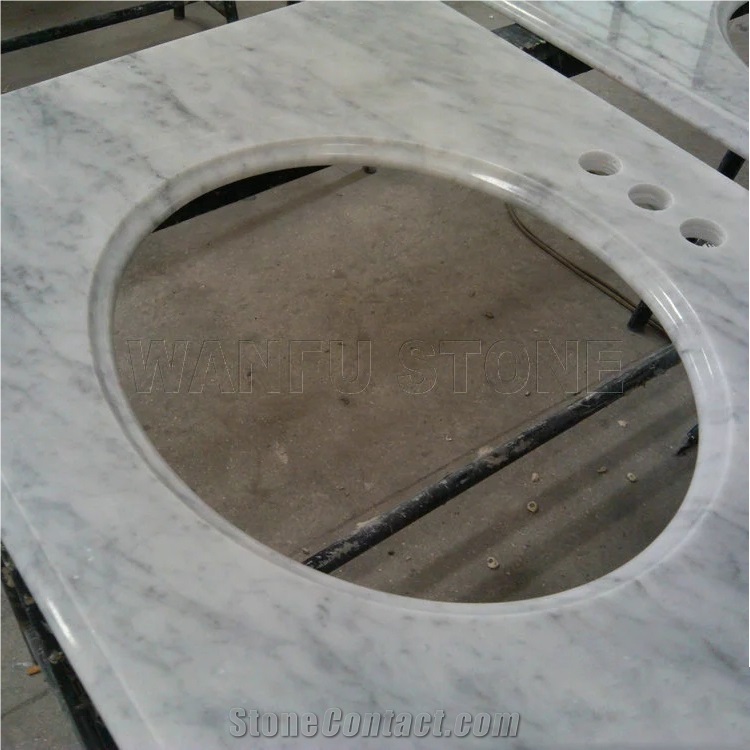 Bianco Carrara Marble Vanity Top