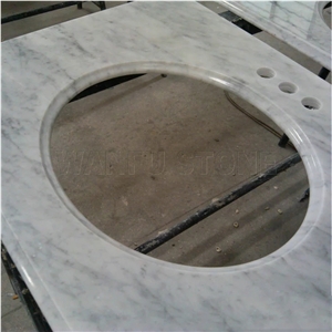 Bianco Carrara Marble Vanity Top