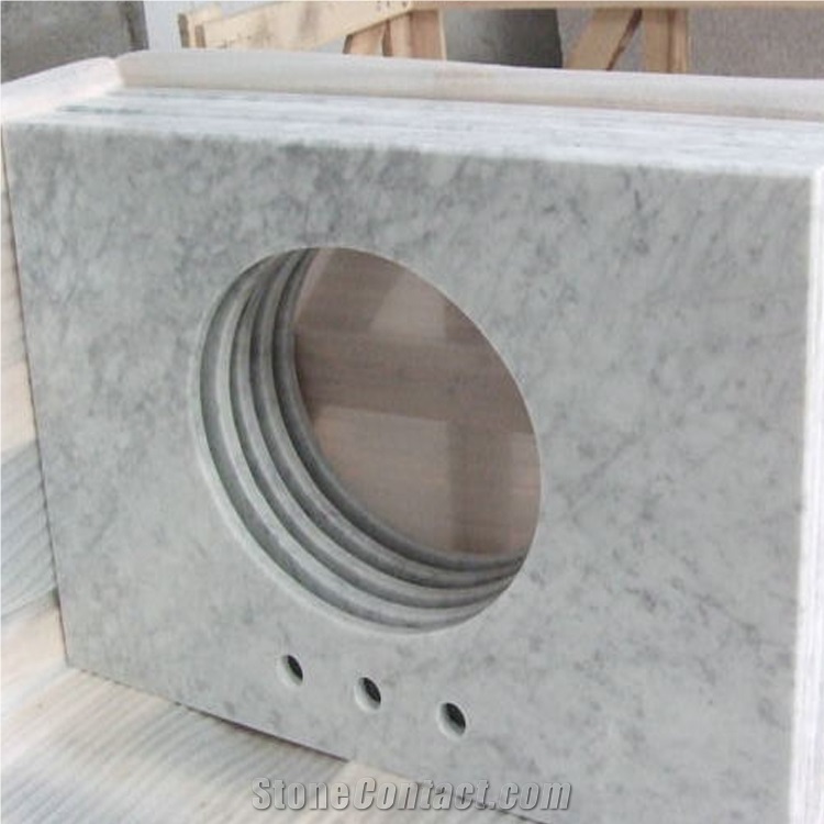 Bianco Carrara Marble Vanity Top