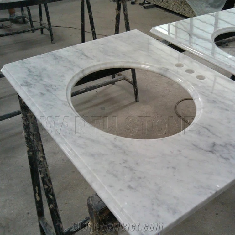 Bianco Carrara Marble Vanity Top