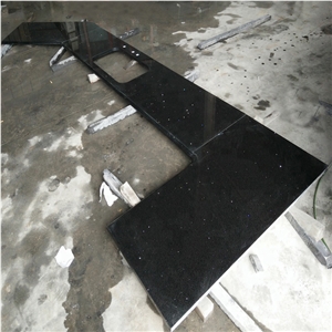 Crystal Black Quartz Countertop
