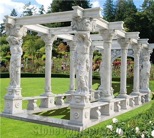 Cheap Price Stock Marble Garden Gazebo