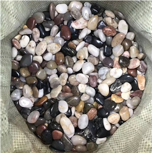 China Cheap Mixed Color Pebble Stone