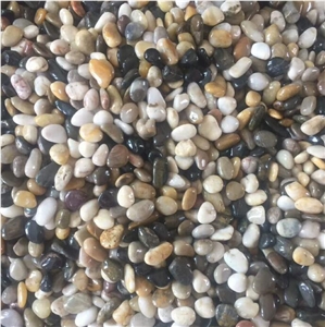 China Cheap Mixed Color Pebble Stone