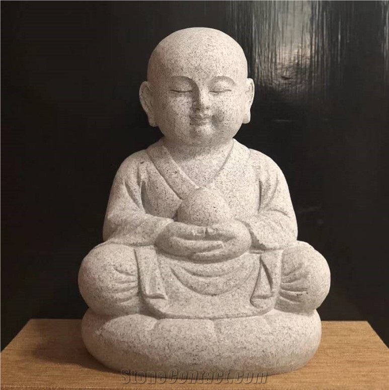 Hand Carved White Marble Large Buddha Statues