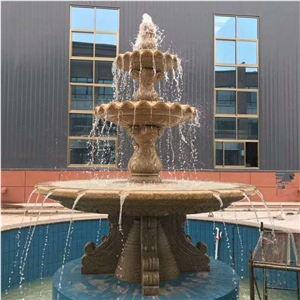 Large Outdoor Marble Garden 3 Tier Water Fountain