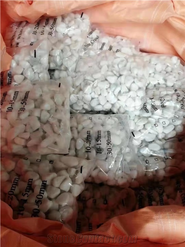Landscaping Snow White Pea Gravel Snow White Pebble