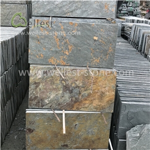 China Green Rusty Wall Floor Slate Tiles