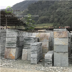China Green Rusty Wall Floor Slate Tiles