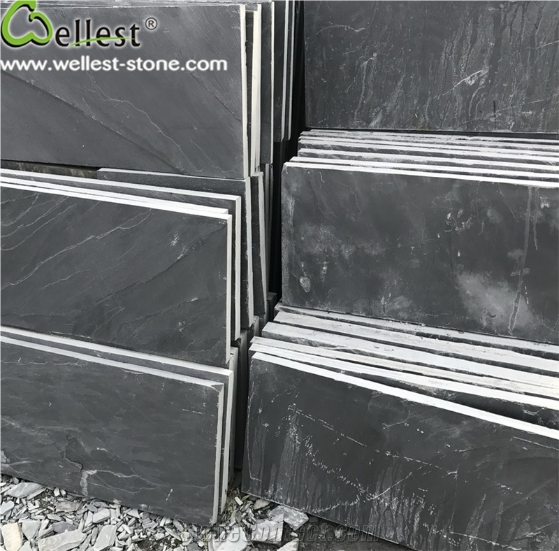 Good Price China Black Slate Floor Tiles